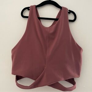 Athleta Conscious Cut-Out Crop A-C, Tawny Rose Pink Color - Size Medium